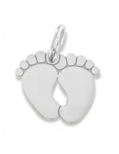 Ciondolo Argento Rodiato Piedi Uniti [dcf30673]