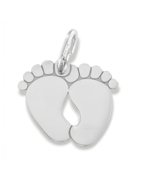 Ciondolo Argento Rodiato Piedi Uniti [dcf30673]
