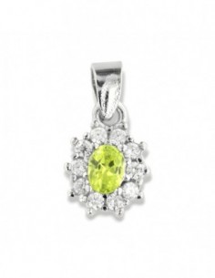 Ciondolo Argento Rodiato Principessa Fluo 4x3MM [bbb1830c]