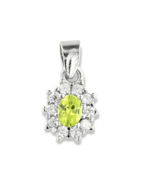 Ciondolo Argento Rodiato Principessa Fluo 4x3MM [bbb1830c]