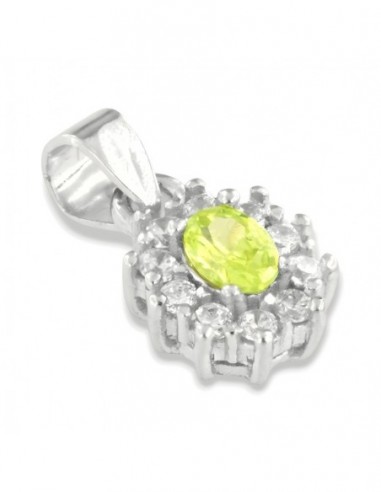Ciondolo Argento Rodiato Principessa Fluo 4x3MM [70be31d0]