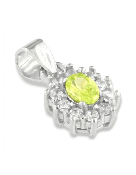 Ciondolo Argento Rodiato Principessa Fluo 4x3MM [70be31d0]