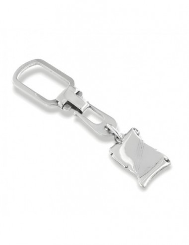 Ciondolo Argento Rodiato Portachiavi Pergamena [c4a08b5b]
