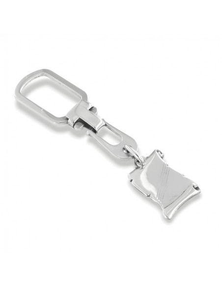 Ciondolo Argento Rodiato Portachiavi Pergamena [c4a08b5b]