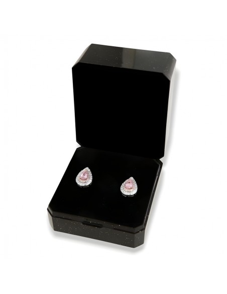 Orecchini Argento Rodiato Principessa Goccia Rosa [a1364b84]