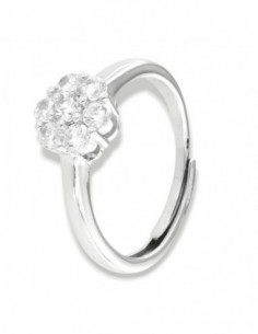 Anello Argento Rodiato Magic Fiore [9a375b1a]