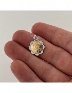 Ciondolo Oro Giallo Piastra Gesù oro Bianco [f830a5cb] 2