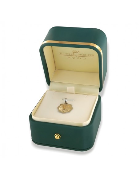 Ciondolo Oro Giallo Piastra Gesù oro Bianco [3ec2543d]