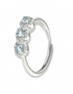 Anello Argento Rodiato Trilogy Magic Celeste [9591ba81]