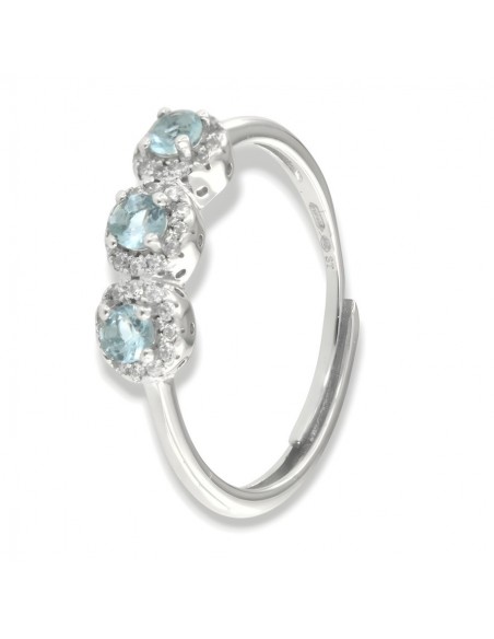 Anello Argento Rodiato Trilogy Magic Celeste [9591ba81]