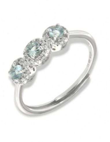 Anello Argento Rodiato Trilogy Magic Celeste [50581d99]
