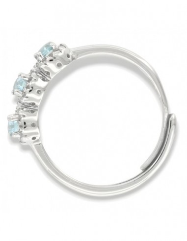 Anello Argento Rodiato Trilogy Magic Celeste [e2159b83]