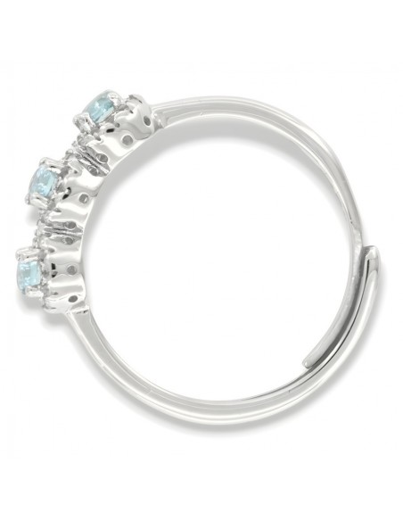 Anello Argento Rodiato Trilogy Magic Celeste [e2159b83]