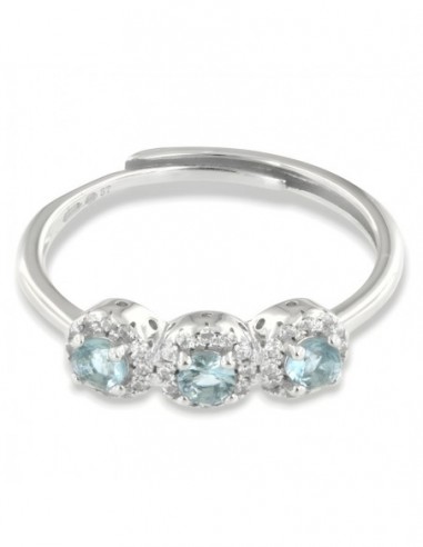 Anello Argento Rodiato Trilogy Magic Celeste [3b33d88e]