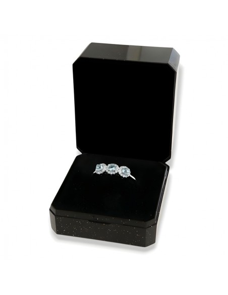 Anello Argento Rodiato Trilogy Magic Celeste [8c2e198a]