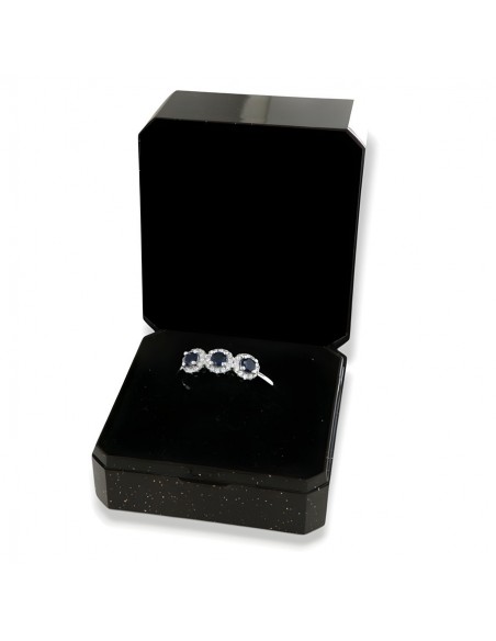 Anello Argento Rodiato Trilogy Magic Blu [edfc67e1]