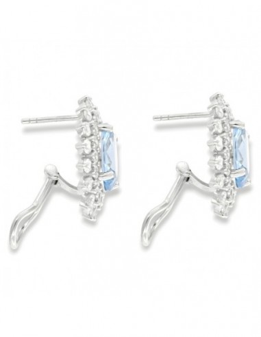 Orecchini Argento Rodiato Monachina Principessa Celeste 12x10MM [6c252830]