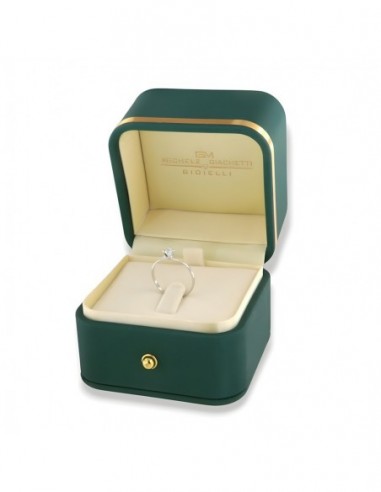 Anello Oro Bianco Solitario Valentino Zircone 3MM [0940cb70]
