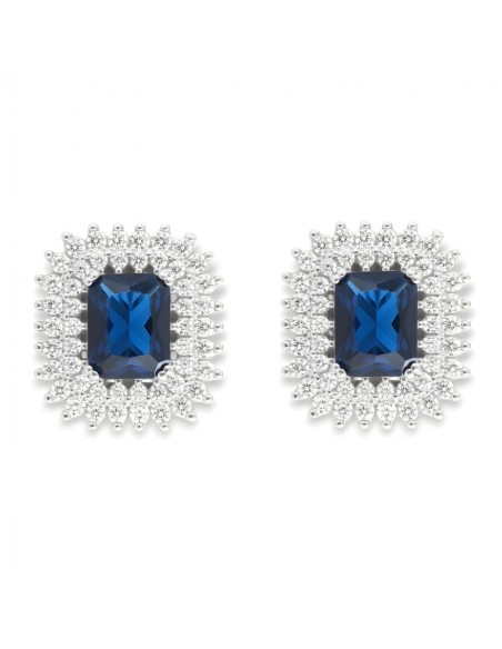 Orecchini Argento Rodiato Principessa Blu Monachina [4988724a]