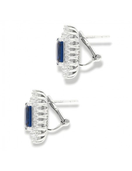 Orecchini Argento Rodiato Principessa Blu Monachina [9390ebc4]