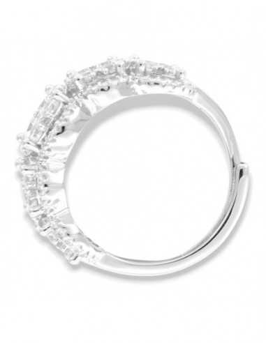 Anello Argento Rodiato Riviera Magic Zirconi Bianchi [c4ce7f1e]