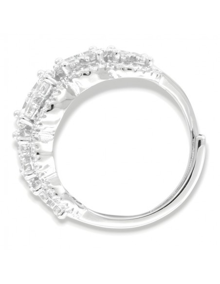 Anello Argento Rodiato Riviera Magic Zirconi Bianchi [c4ce7f1e]