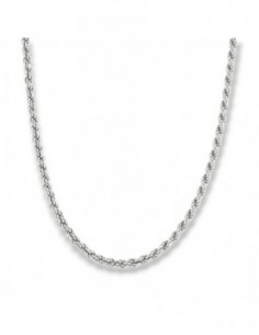 Collana Argento Rodiato Maglia Rope 9,65GR [b06d9b83]