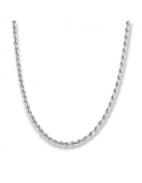 Collana Argento Rodiato Maglia Rope 9,65GR [b06d9b83]