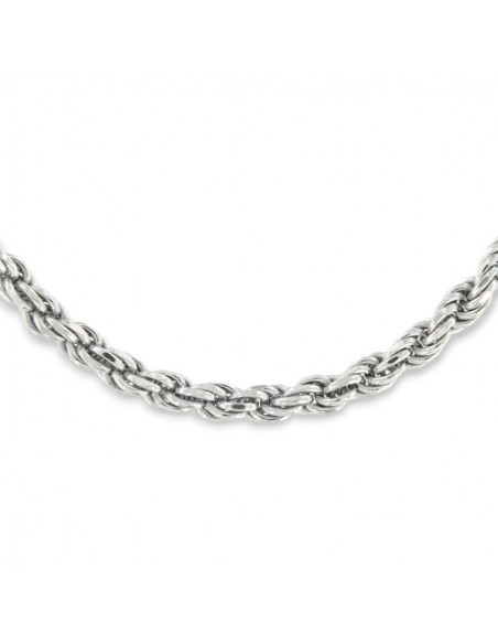Collana Argento Rodiato Maglia Rope 9,65GR [086d2859]