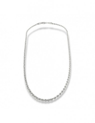 Collana Argento Rodiato Maglia Rope 9,65GR [0d3d6f47]